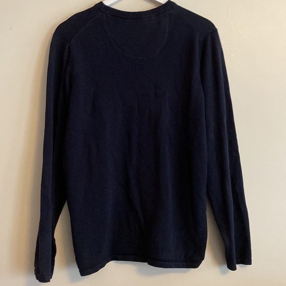 Jack & Jones PRODUKT Crewneck Textured Knit Pullover Sweater in Navy Blue - Picture 7 of 8